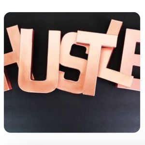 Rose Gold Decor - Block Letters